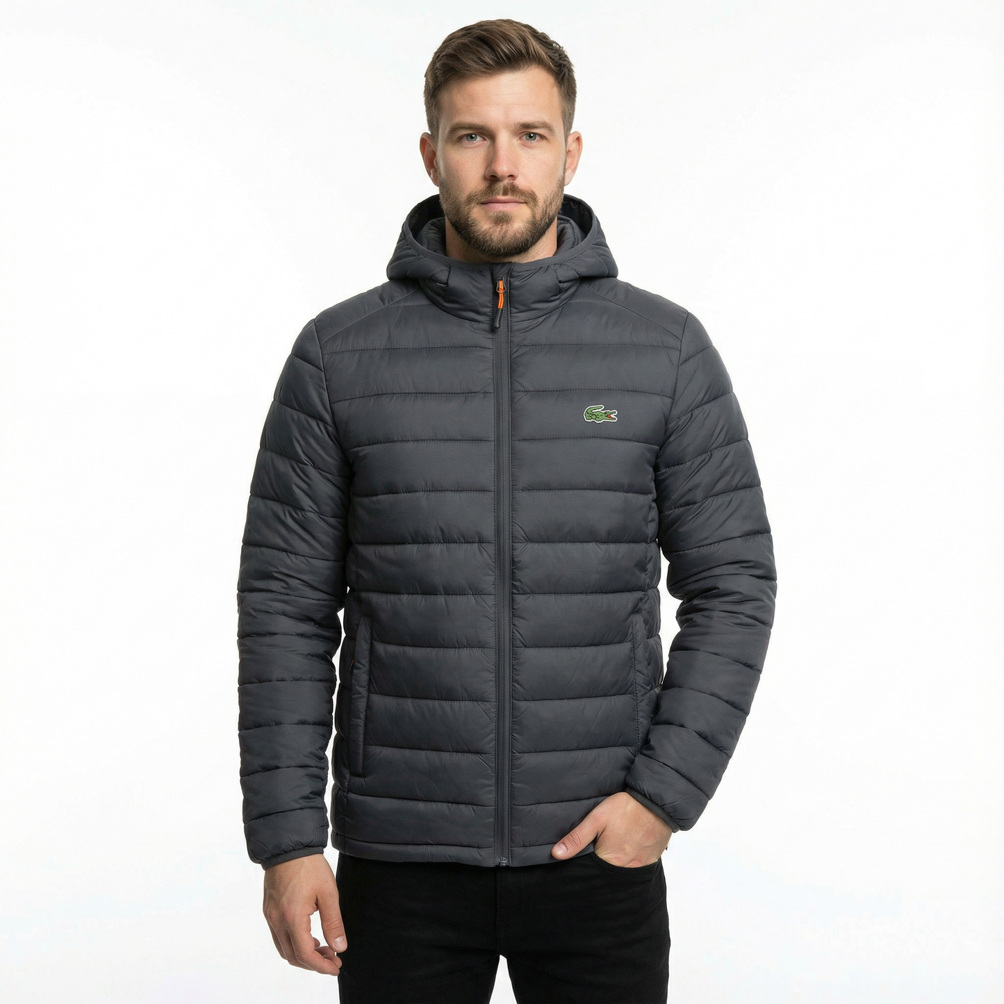 Lacoste® Premium Thermo-Gewatteerde Jas met Capuchon
