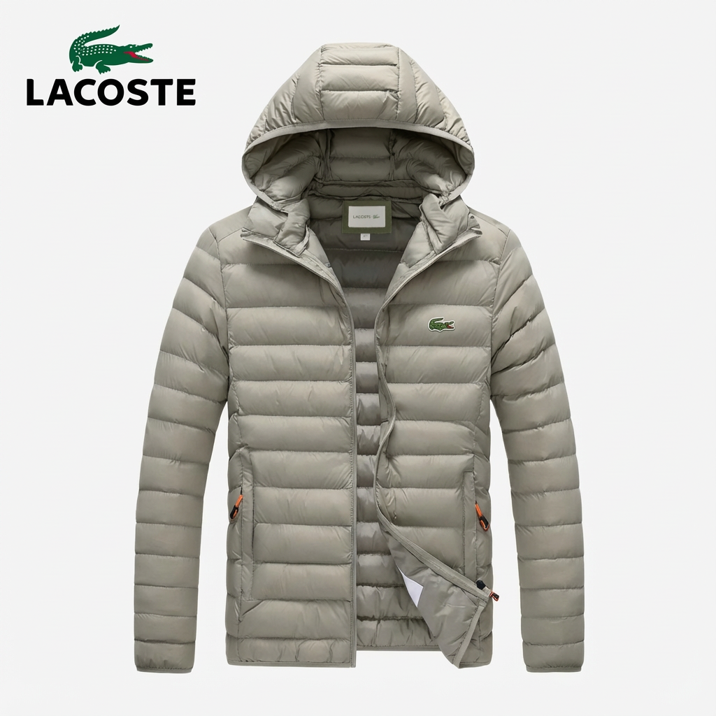 Lacoste® Premium Thermo-Gewatteerde Jas met Capuchon