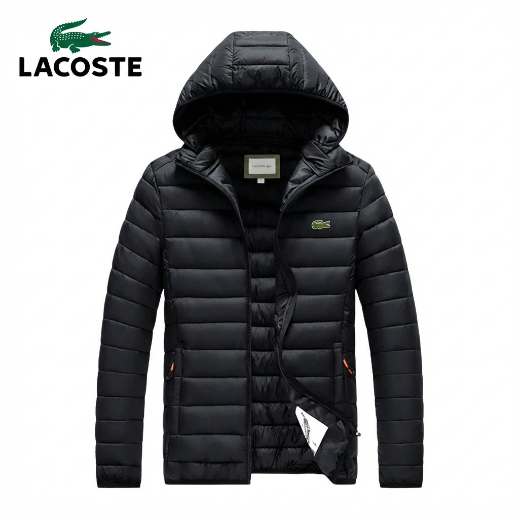 Lacoste® Premium Thermo-Gewatteerde Jas met Capuchon