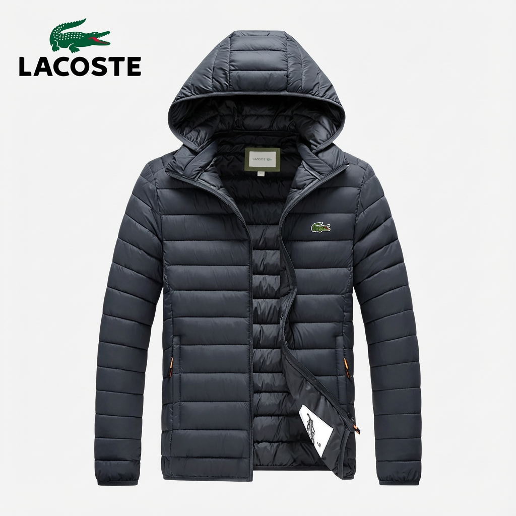 Lacoste® Premium Thermo-Gewatteerde Jas met Capuchon